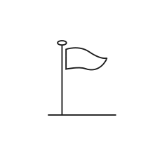 Pictogram for Subsidiary Establishment (Organization) in black. SVG format.