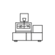 Pictogram for ROBOCUT (Product) in black. SVG format.