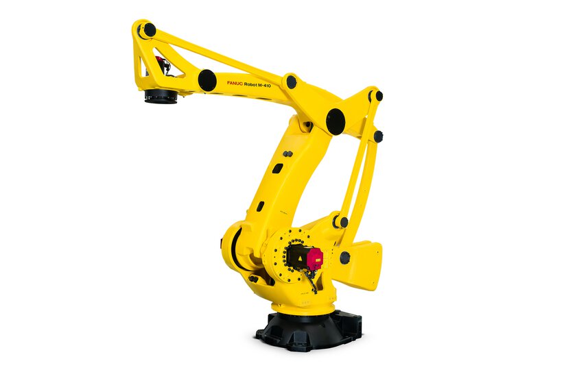 The FANUC M410/800F-32C is a robot specifically designed for palletising and handling applications.