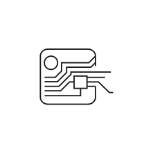 Pictogram for Electric (Industries) in black. SVG format.