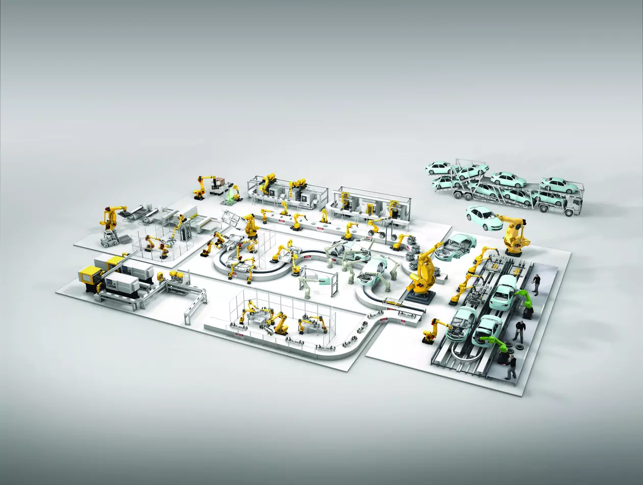 3d simulation of an Automotive Line