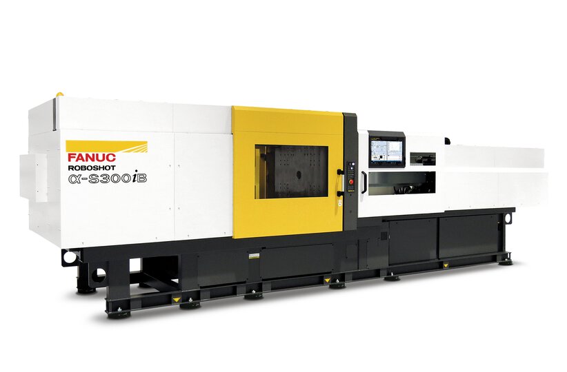 The FANUC Roboshot α-S300iB large capacity combines cutting-edge CNC precision technology with electric injection moulding.