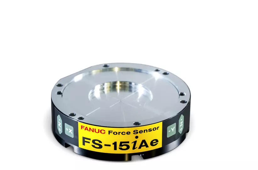 FANUC Force Sensor FS-15iAe to measure force and torque in six dimensions.