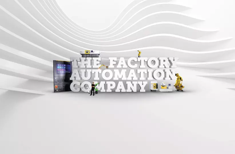 3D image - The Factory Automation Company on light background