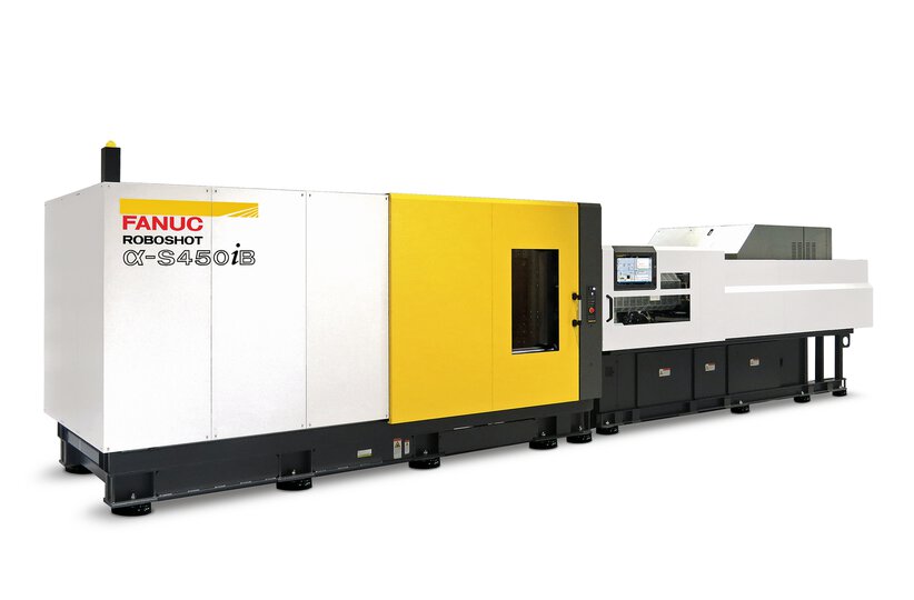 The FANUC Roboshot α-S450iB large capacity combines cutting-edge CNC precision technology with electric injection moulding.