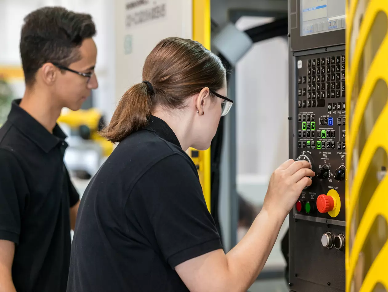 Human resources / apprentice photo with person. High resolution.