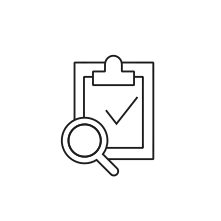 Pictogram for Quality improvement (IoT) in black. SVG format.