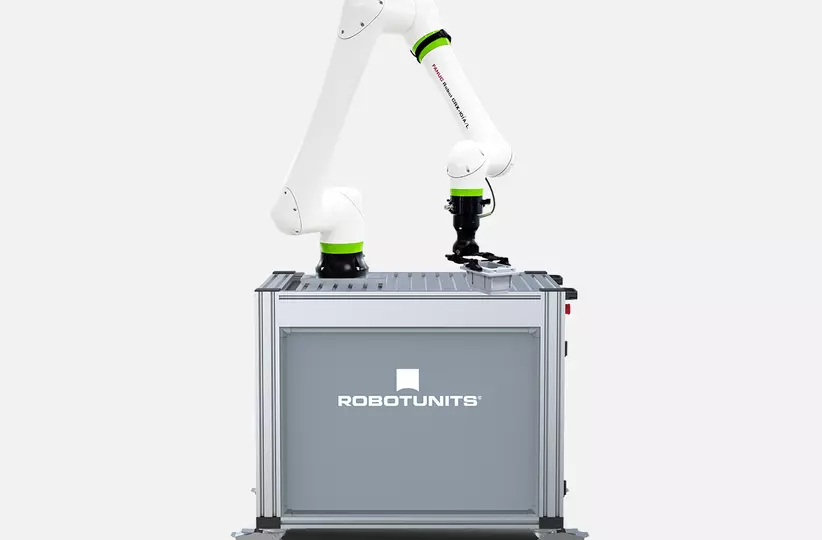 Image of CRX device. Cobot-Station by Robotunits GmbH.