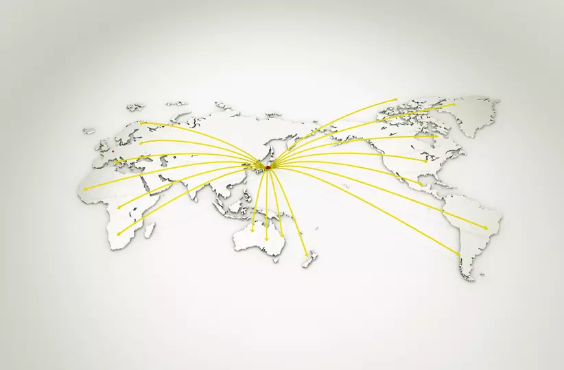 FANUC Service World map