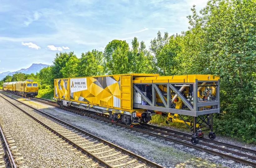 Image for Press release about Robots repairing railway tracks. IMAGE ONLY TO BE USED IN RELATION WITH PRESS RELEASE.