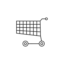 Pictogram for E-Store (Navigation) in black. SVG format.