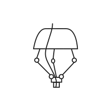 Pictogram for Integration Delta (Robot) in black. SVG format.