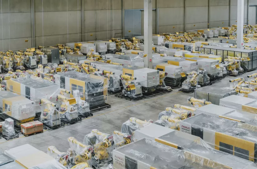 Machines and Robots, ready to be shipped. FEC, Contern. Customisation Centern