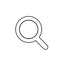 Pictogram for Navigation Search in black, svg format