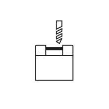 Icon for Robodrill non contact probing systems. SVG