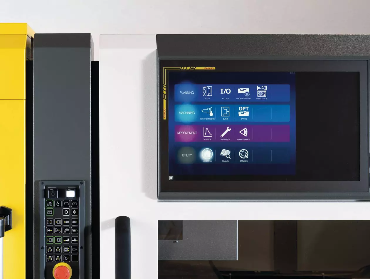 FANUC  ROBOSHOT (electric injection moulding machine) with focus on CNC.