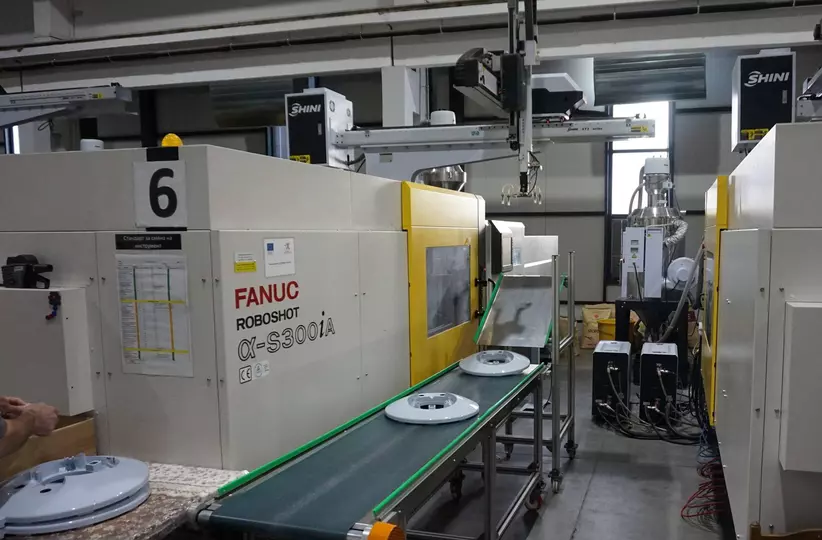 ROBOSHOT picture related to the success story video with FANUC Bulgaria customer TESY, the largest producer of water and air heating solutions.