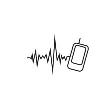 Pictogram for Remote Diagnostics (Service) in black. SVG format.