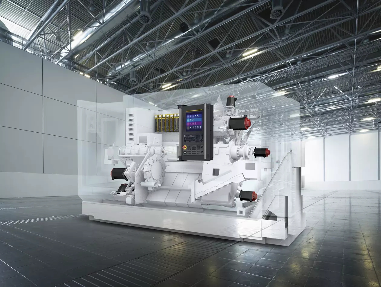 CNC machine cell with FANUC components