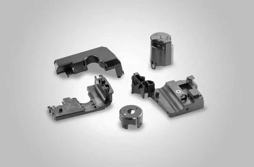 ROBOSHOT workpieces. Group picture of automotive parts. High resolution.