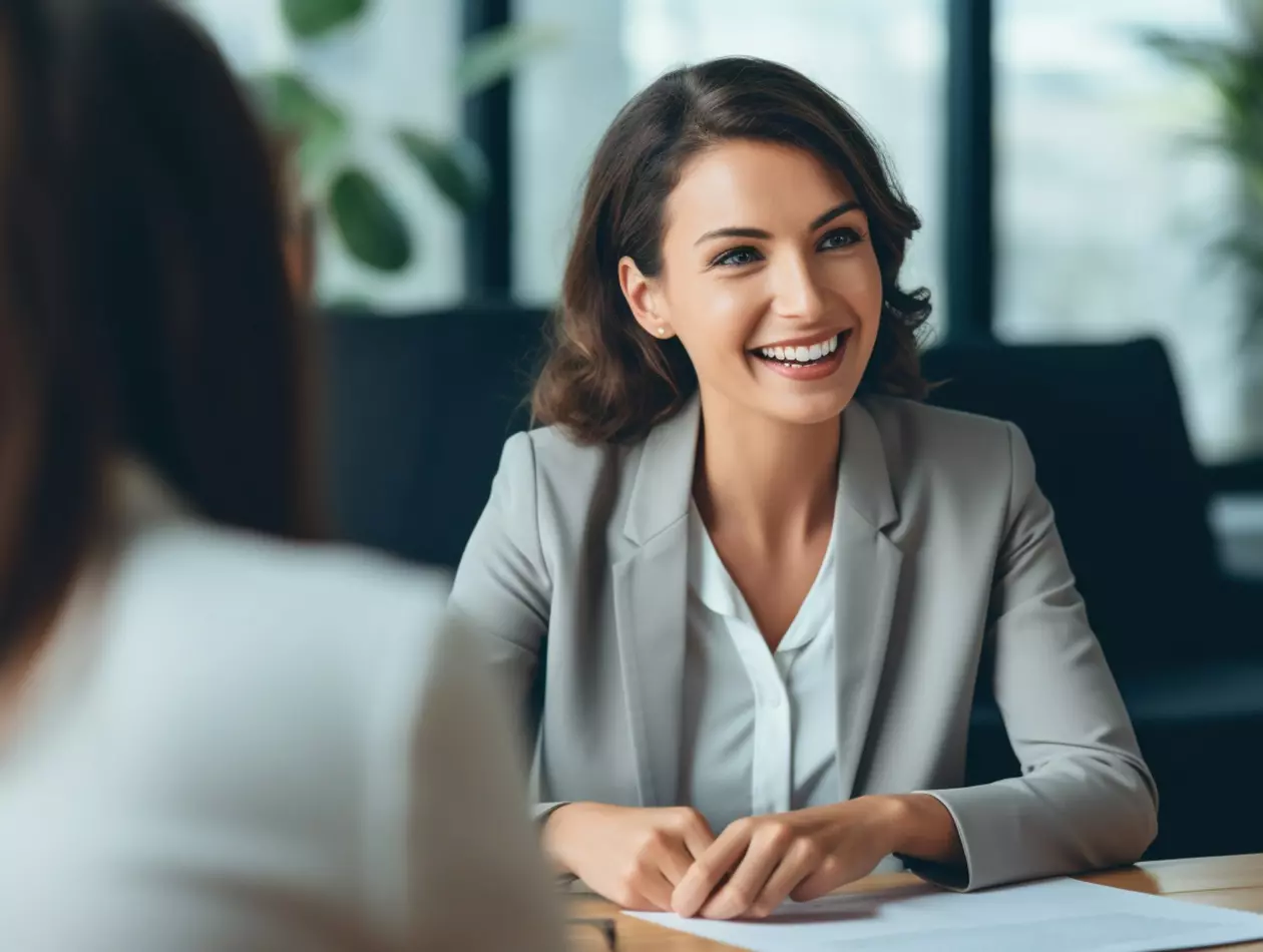 Job interview between 2 persons