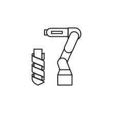 Icon for Drilling with Robots. SVG