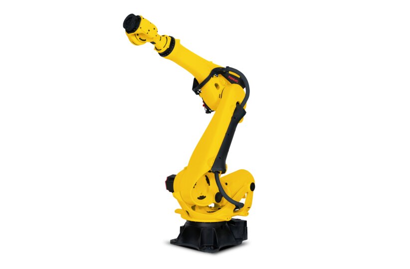 Compact heavy-payload robot with 225 kg capacity and 2655 mm reach, powered by the FANUC R-50iA controller for high-speed industrial automation.
