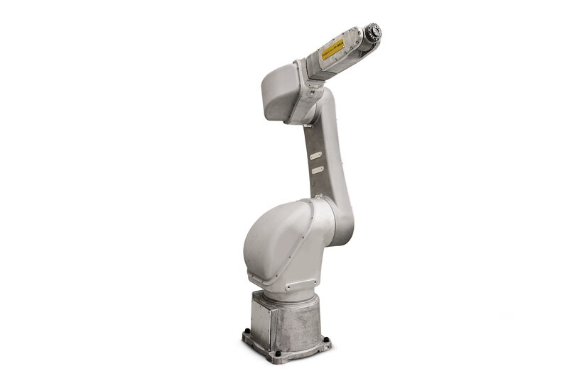 The FANUC Paint Mate/5F-13A is a paint robot used for applications including painting, dispensing, glueing and sealing.