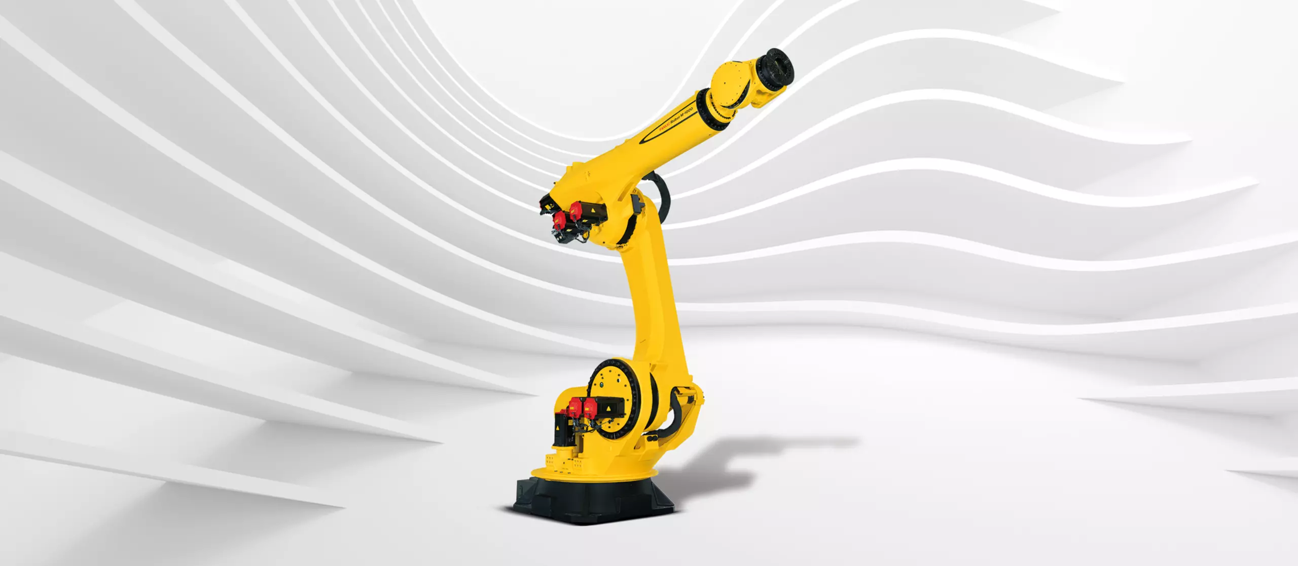 M-1000/550F-46A is a heavy payload robot with extra long reach. Png image.