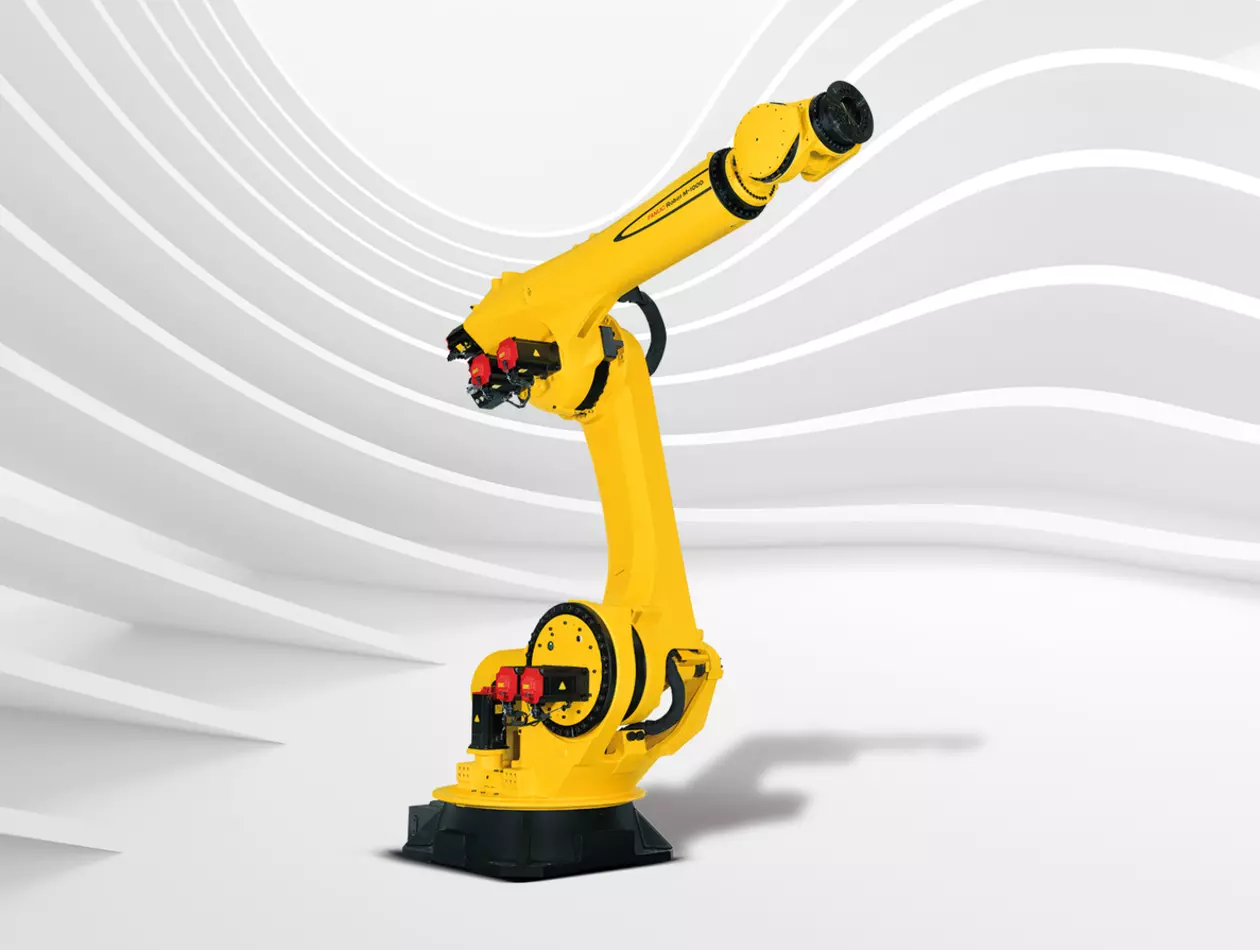 M-1000/550F-46A is a heavy payload robot with extra long reach. Png image.