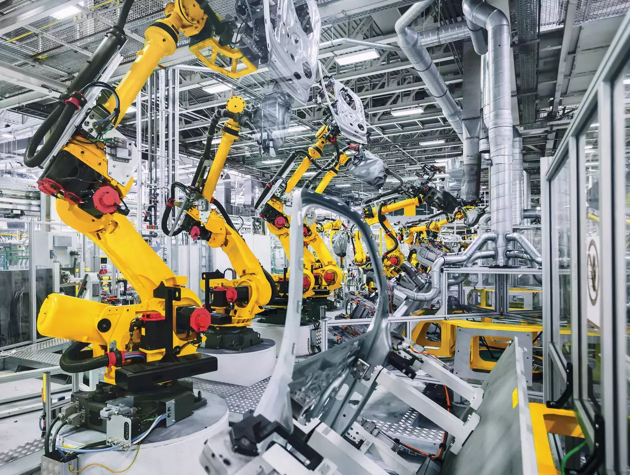 Robots in a car plant
Stock image