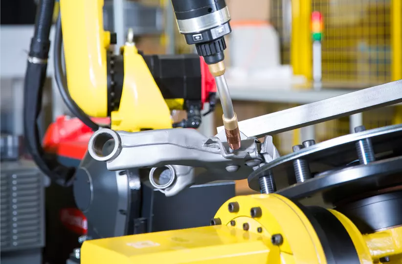 The FANUC ARC Mate/12-14D is a robot specifically designed for arc welding.