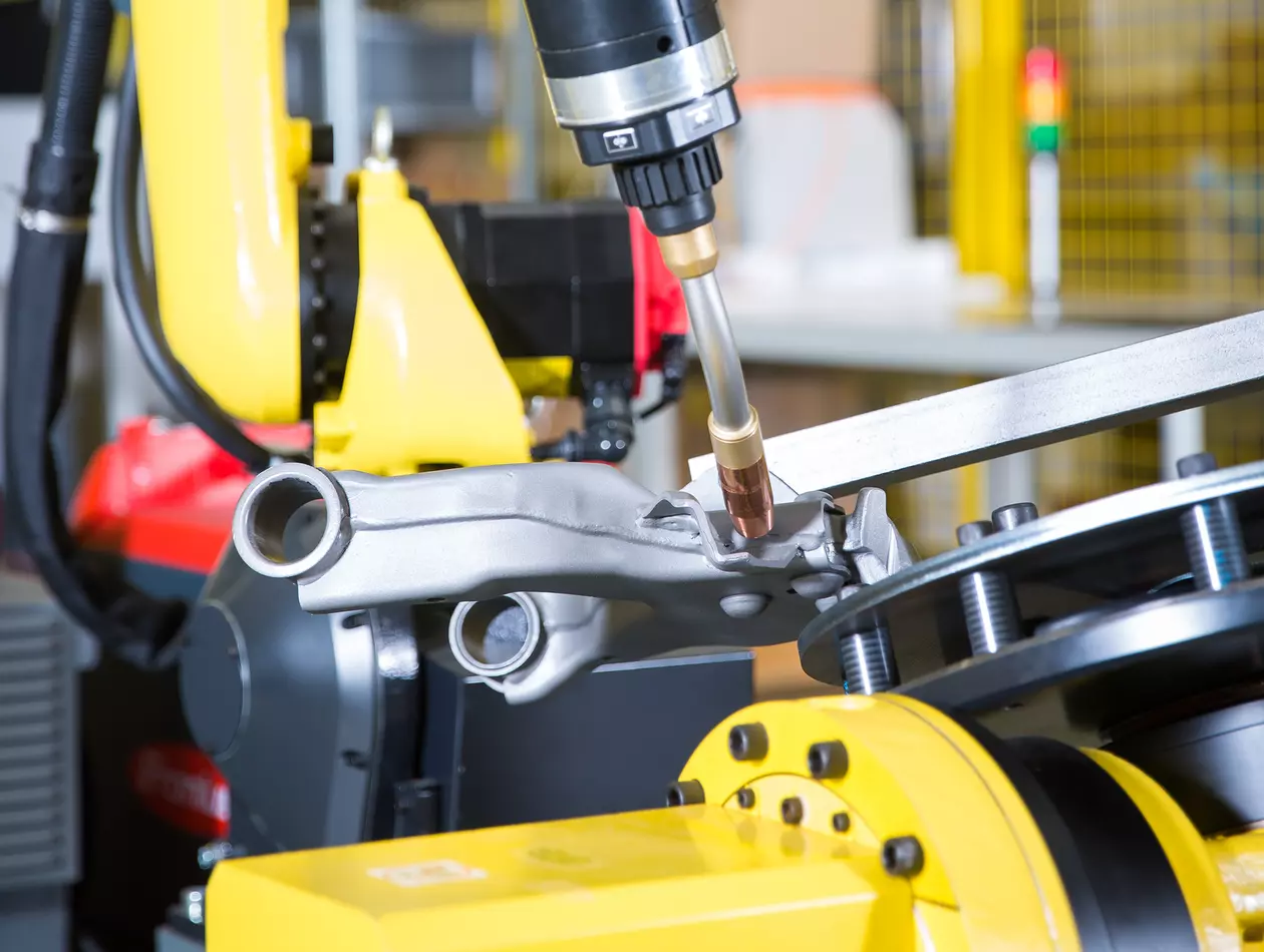 The FANUC ARC Mate/12-14D is a robot specifically designed for arc welding.