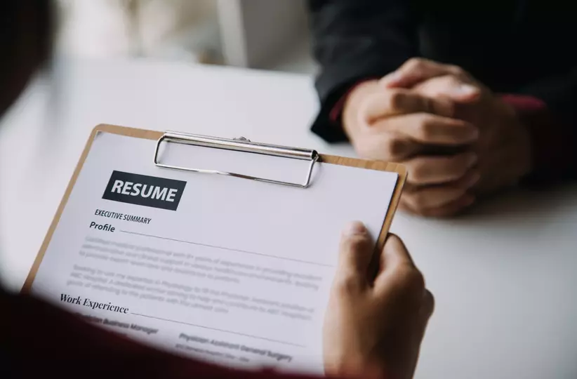 CV and Resume screening of a HR person