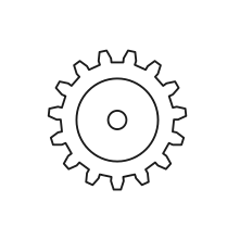 Pictogram for Applications (Navigation) in black. SVG format.