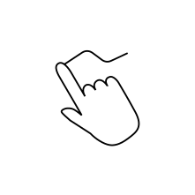 Pictogram for Telestration (FAR) (User interface) in black. SVG format.