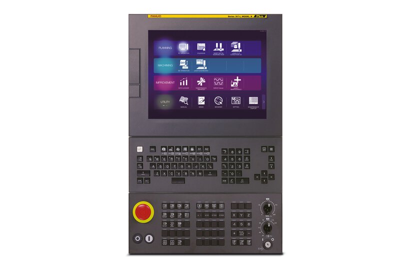 Image of FANUC Control 31i-LB Plus series on a white background. FANUC's CNC for LASER cutting machine with high-speed LASER control
