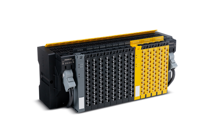 Slice I/O is an advanced, modular Input/Output system with a large variety of available modules. Dedicated safety modules simplify the connection of safety signals.