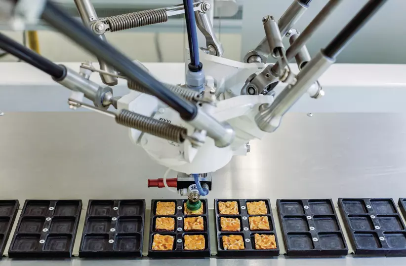 Delta robot picking cookies. High resolution file.
iR Pick tool