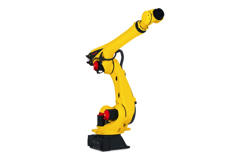 Compact heavy-payload robot with 125 kg capacity and 3100 mm reach, powered by the FANUC R-50iA controller for high-speed industrial automation.