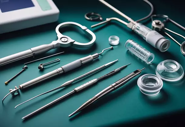 medical industry with clinical instruments
