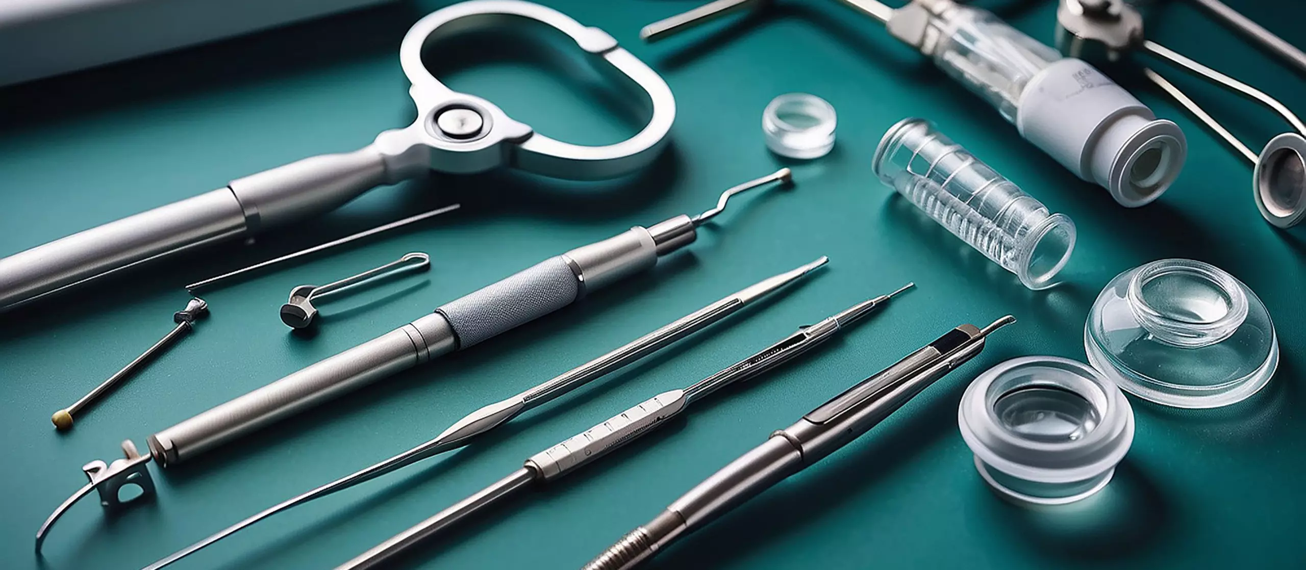 medical industry with clinical instruments