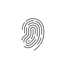 Pictogram for Sensor (Robot) in black. SVG format.