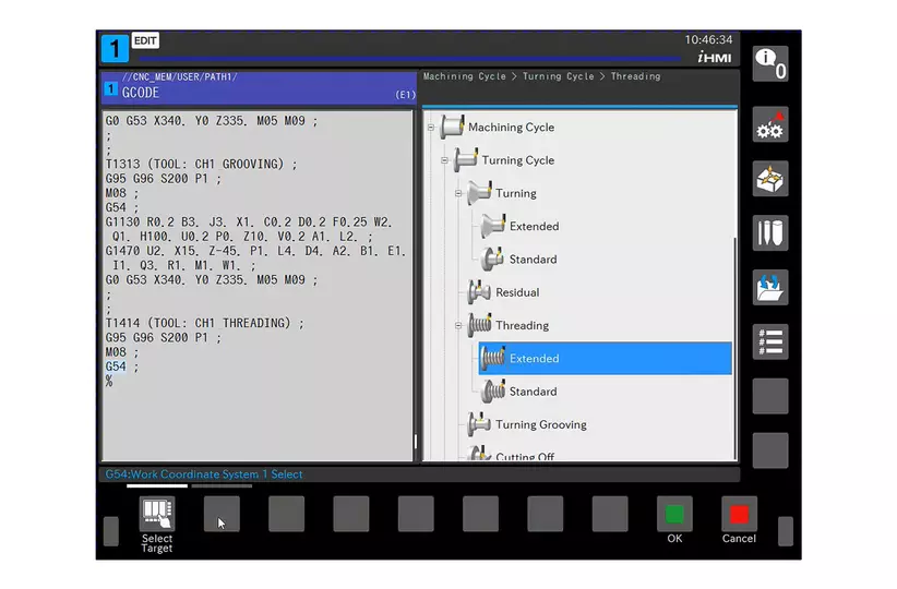 Programming with FANUC CNC G-Code Guidance function is the simplest method of shop floor cycle programming without ISO command knowledge using cycle programming guidance