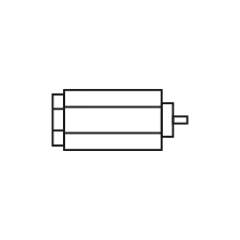 Pictogram for Servo Motor (Product) in black. SVG format.