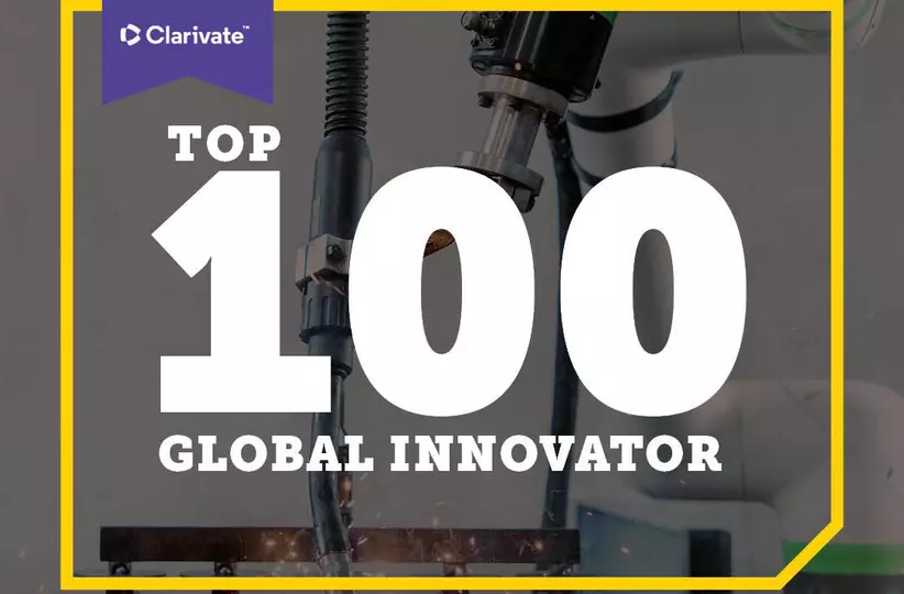 Social media image to promote Top 100 Global Innovator 2024 certificate.