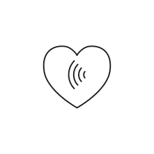 Pictogram for Care (Organization) in black. SVG format.