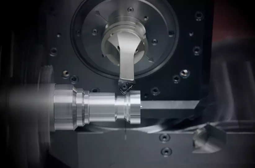 FANUC's CNC Bi-directional Turning function provides easy programming support for turning in both directions to help reduce cycle times. With FANUC's Tool Posture Turning function, the CNC controls your rotary axes automatically according to workpiece shape, allowing you to generate complex component forms using just one tool.