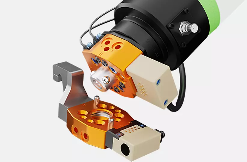 Image of CRX device. QC-7 Robotic Tool Changer by ATI Industrial Automation.