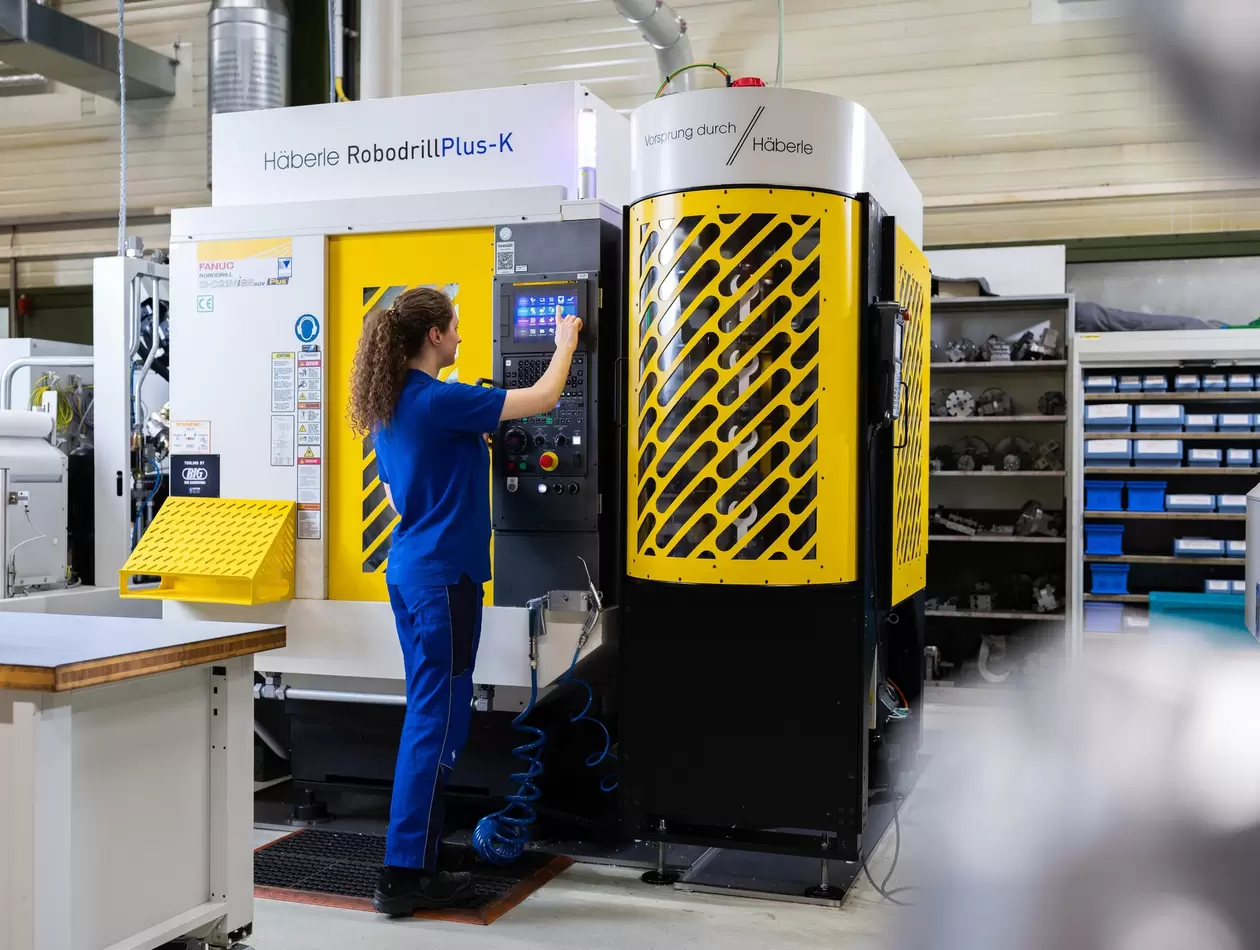 Arcus-Haberle case study picture
ARCUS ELEKTROTECHNIK is using a FANUC ROBODRILL Plus-K automated machining cell to manufacture complex, high-precision energy sector components economically from batch sizes as small as one. Combining a FANUC ROBODRILL α-D21MiB5 ADV Plus CNC machining centre with integrated tool and workpiece handling via a FANUC LR Mate 200iD robot, the solution enables flexible, unmanned production with rapid changeovers and minimal downtime.